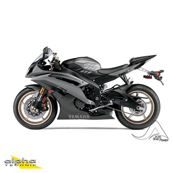 Stompgrip schwarz, Volcano, für Yamaha YZF-R6, 2008-2016