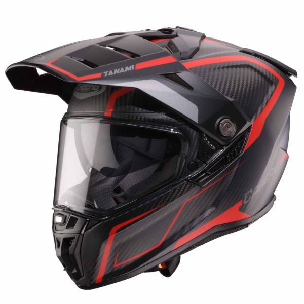 Caberg Helm Tanami Carbon Gravity schwarz/rot