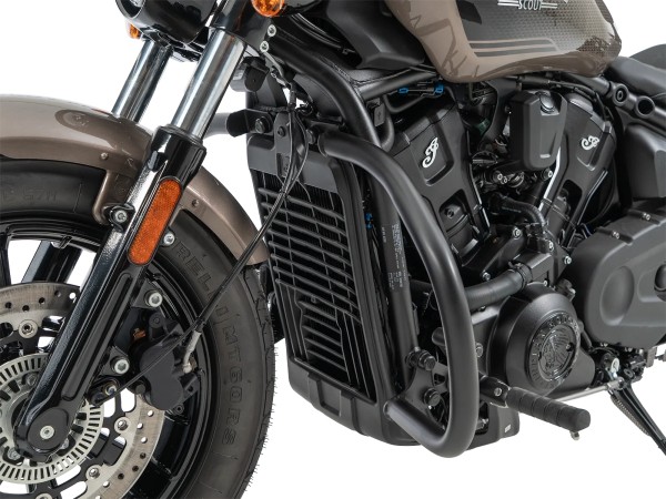 Motorschutzbügel schwarz für Indian Scout Sixty Bobber (25-) (mit vorverlegter Fußrastenanlage)