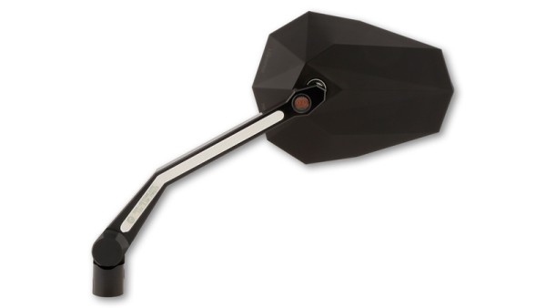 HIGHSIDER pro Spiegel Stealth -X4 Schwarz Mit LED Blinker/Positionslicht (Paar)