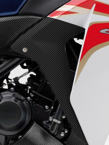 Original Honda CBR125R Seitenverkleidungssatz, Carbon-Look