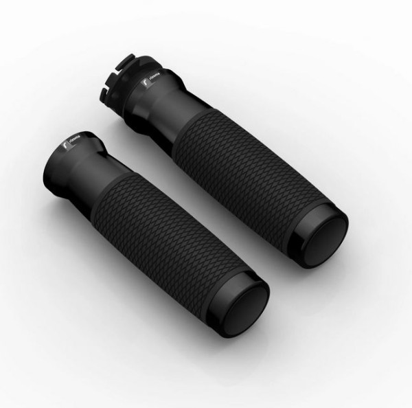 Griffe RIZOMA Urlo RS Ø 22/24 mm L 120 mm für Vespa Primavera/​Sprint, schwarz eloxiert