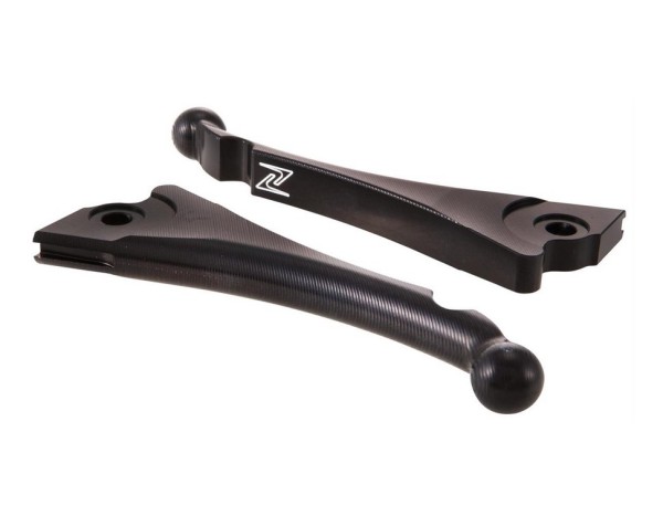 Sporthebel Set Bremse ZELIONI Shorty 3D für Vespa, rechts und links, schwarz eloxiert