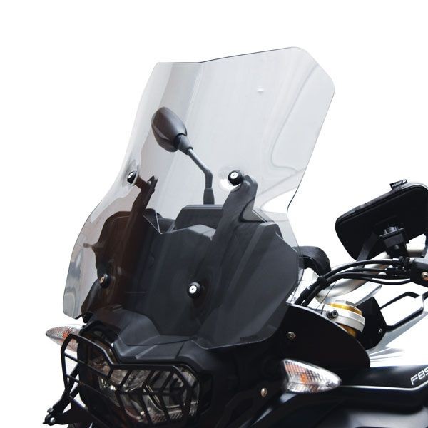 Mittlere Windschutzscheibe auf Originalhalterungen für BMW F 850 GS (18-21), leicht getönt