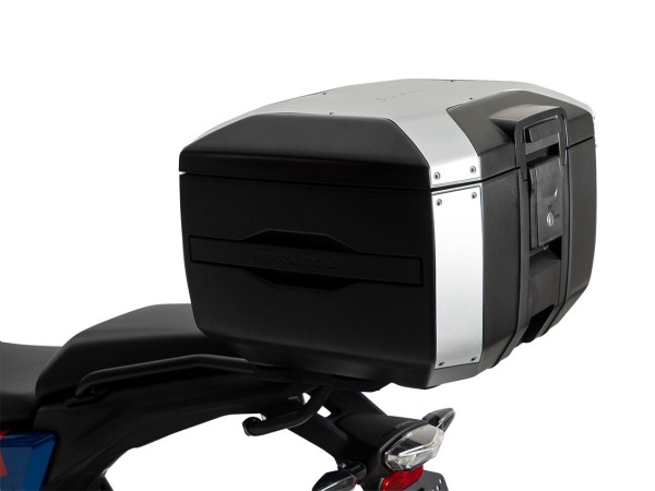 Smartrack Set inkl. Xcore Topcase 40 silber/schwarz für BMW F 450 GS (25-) Hepco & Becker