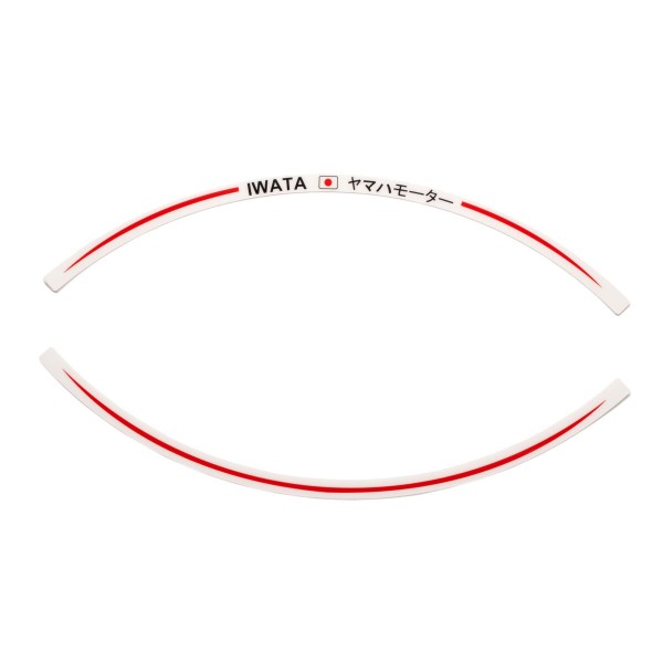 Yamaha RIM Sticker (Set) Red Black White