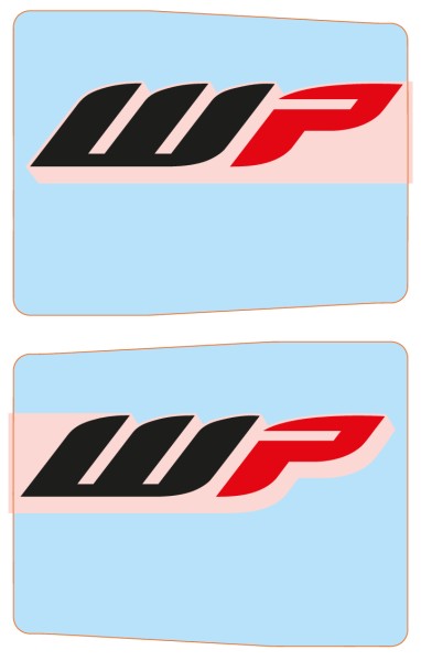 KTM Gabel-Schutzaufkleberset transparent