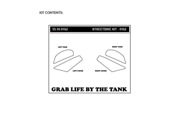 Stompgrip hybrid, Volcano, für Honda NC750X, 2018-2020