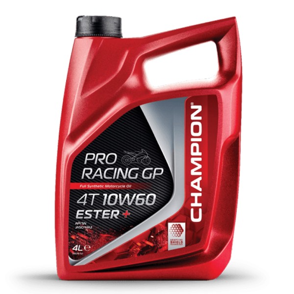 CHAMPION® Proracing GP 4T 10W-60 ESTER + Vollsynthetisches Motoröl - 4 Liter
