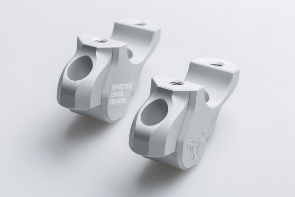 SW-Motech Lenkerverlegung, silber, H=32 mm, Verlegung um 25 mm für BMW R 1200 GS LC