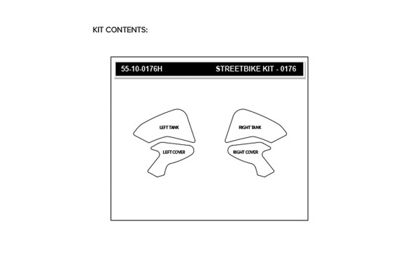 Stompgrip Tank Pad, Hybrid, Icon, für BMW F900R, 2020-2025