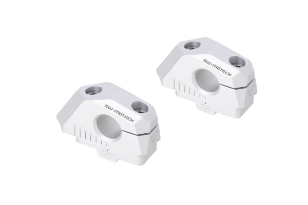 SW-Motech Lenkerverlegung variabel, silber für Ø 22 mm Lenker, H=25 mm für BMW F 750 GS