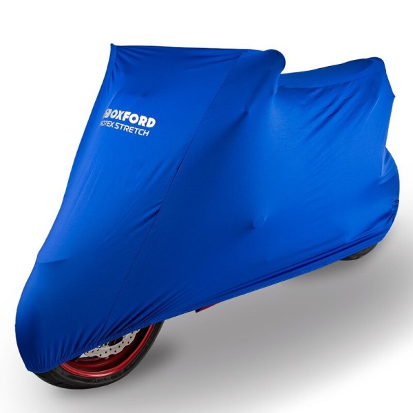 Oxford Indoor Abdeckplane Protex Stretch Blau - Motorrad / Scooter - S