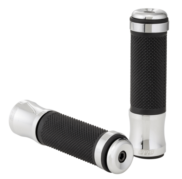 Griffe Ø 24/24 mm, L 125 mm für Vespa PX 125-200ccm, schwarz/chrom