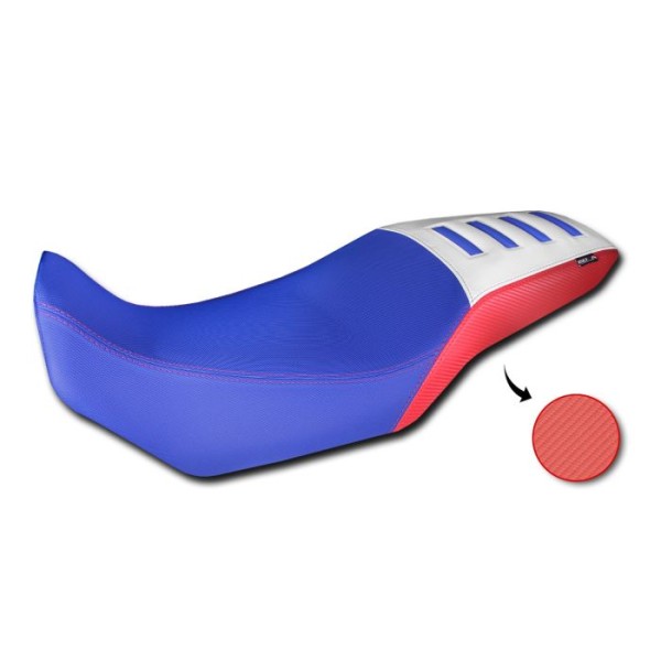 Sitzbezug für Honda XL 750 Transalp (23-24), blau / rot / weiß
