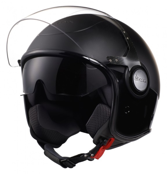Vespa VJ Helm schwarz / schwarz - XS