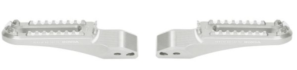 Rizoma Fußrastensatz Silber für Beifahrer für Honda CRF1000L Africa Twin (Bj.18-) Original Honda