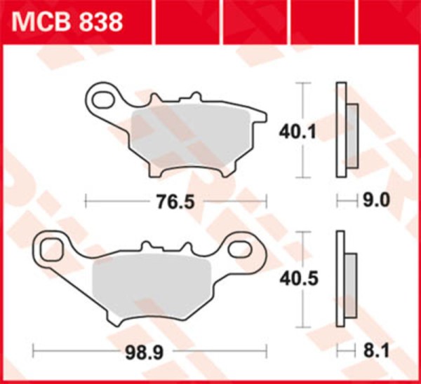 TRW Lucas Bremsbelag MCB563