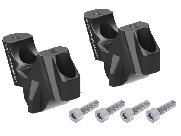 Lenkererhöhung H=35 mm mit Versatz 15 mm zurück für BMW M 1000 R (23-) Hepco & Becker