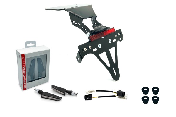 alpha Technik Kennzeichenhalter-Blinker-Kit SQ-LED (vorne + hinten) für Yamaha YZF-R3 / MT03 Modellj