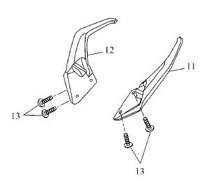 Assist Grip left (Soziushaltegriff) links Yamaha Tracer 700 (19-) Original Yamaha