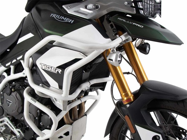 Tankschutzbügel "Solid" weiß für Triumph Tiger 900 Rally / GT / PRO (20-) Hepco & Becker