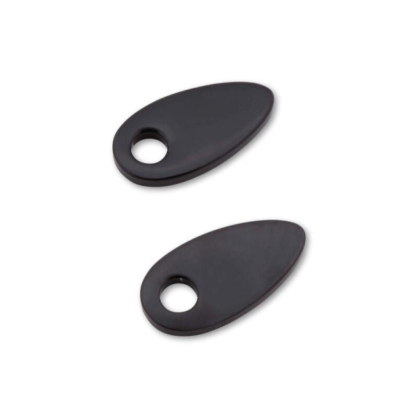 HIGHSIDER smart Montageplatten Indy Spacer Schwarzes Aluminium