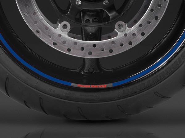 Felgen Dekor Aufklebersatz für Honda Modelle, blau