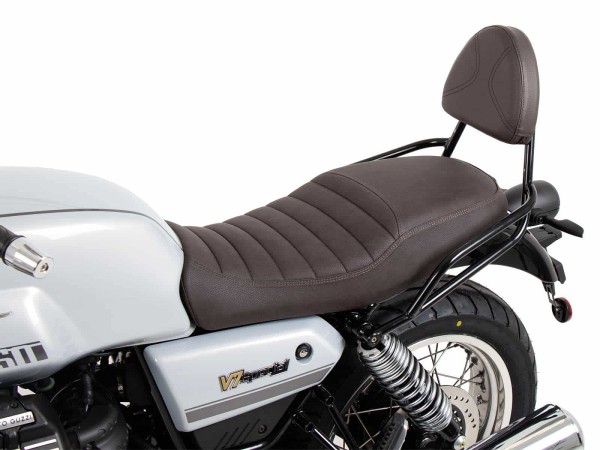 Sissybar ohne Gepäckträger braun für Moto Guzzi V7 850 Special/Stone/Centenario (21-24)