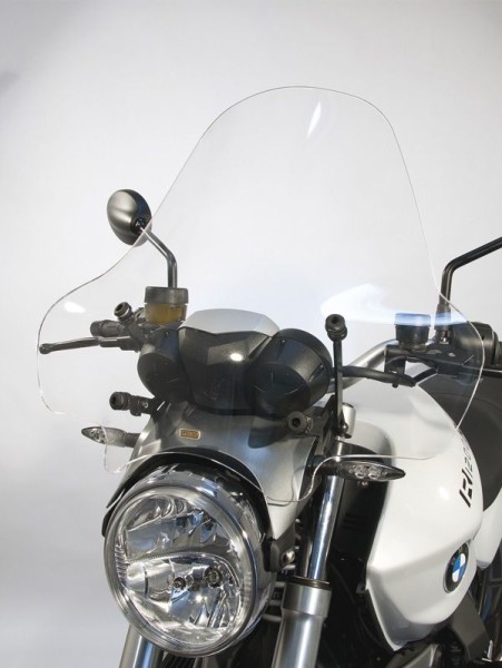 Hohe Windschutzscheibe, neigbar - Höhe 510 mm für BMW R 1200 R (11-14), klar