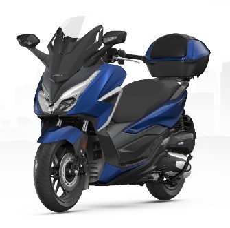 Top Case 35L inkl. Gepäckbrücke Forza 350 (2021-) *PB-397P* MATT PEARL PACIFIC BLUE original Honda