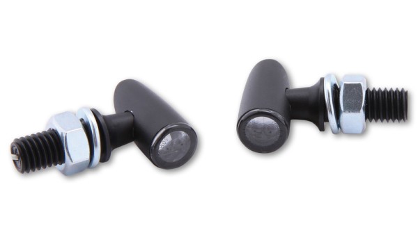 HIGHSIDER pro Proton One LED Blinker/Positionslicht Schwarz/Getönt 2in1, E-Geprüft (Paar)
