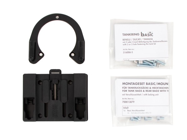 Tankring Basic inkl. Tankrucksackverschlusseinheit für Yamaha & Ducati Hepco & Becker