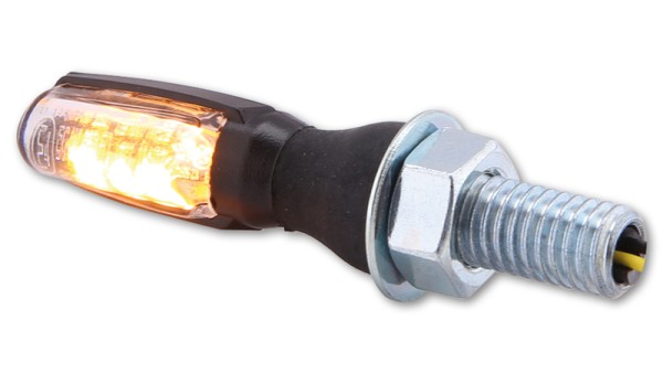 HIGHSIDER Smart Spark LED Blinker Gehäuse Schwarz / Linse Klar (Paar), Vorn & Hinten