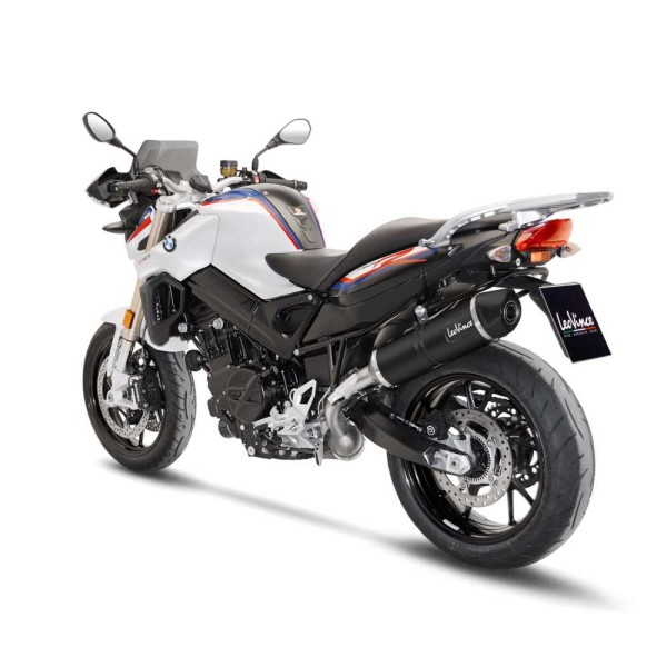 LeoVince Auspuffanlage LV One Evo für BMW F 800 GT /R, Edelstahl schwarz, slip on, Euro4, ABE