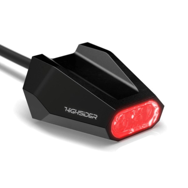 HIGHSIDER pro Split-V LED Rücklicht Schwarz/Transparent E-Geprüft (1Stck)