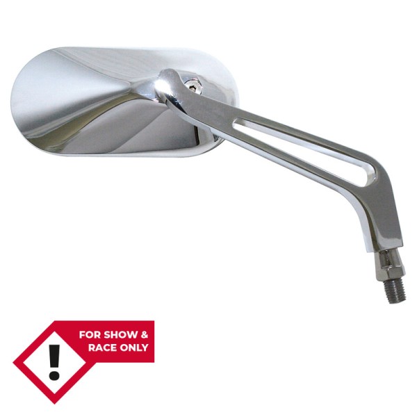 HIGHSIDER smart Lenkerspiegel Chrom Oval (Paar)