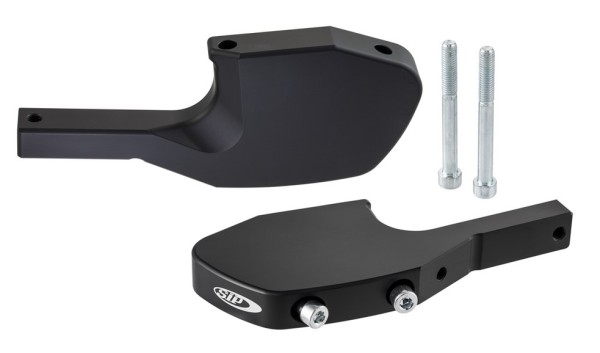 Fußrastenadapter Sozius für Vespa GTS/​GTS Super/​GTV/​GT 60/​GT/​GT L 125-300ccm, schwarz matt