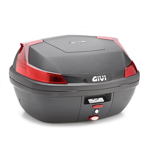 B47 BLADE MONOLOCK Topcase mit Platte und roten Reflektoren Givi