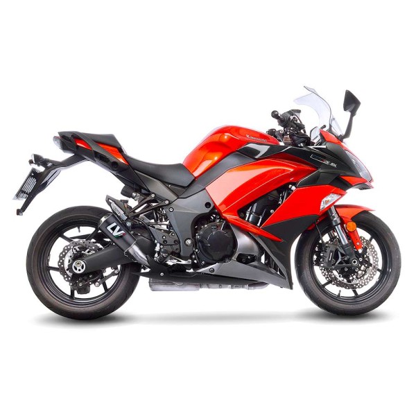 LeoVince Auspuffanlage LV-10 für Kawasaki Z 1000 /SX, Carbon, 2 slip on, Euro4, E-Gutachten