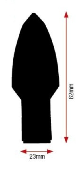 V PARTS Spear LED-Blinker schwarz, universell