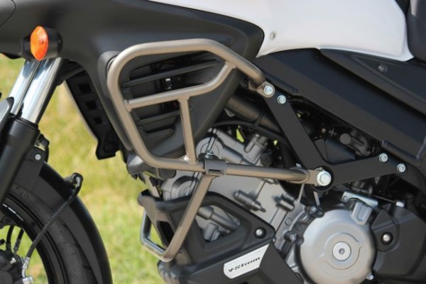 Motorbügel, Titanium/Gold für Suzuki V-Strom 650 BJ. 2012-2016