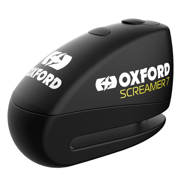 Oxford Screamer 7 Bremsscheibenschloss mit Alarm Ø7mm Schwarz