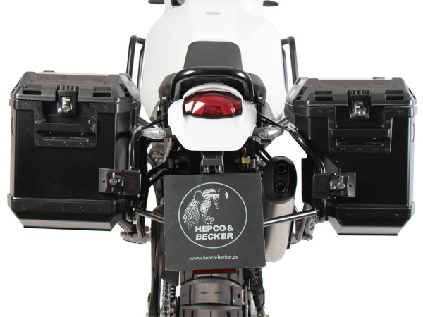 Kofferträgerset Cutout Träger inkl. Kofferset Xplorer Cutout schwarz für Ducati DesertX (22-)